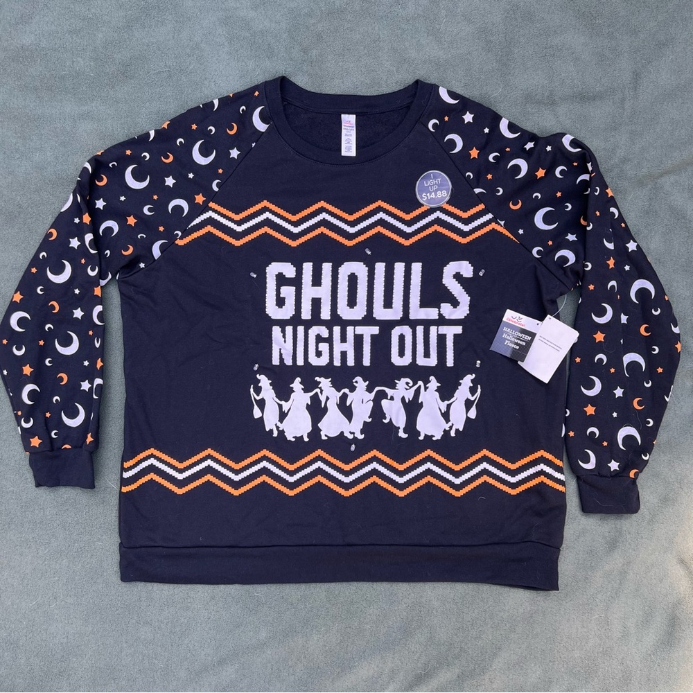 NWT “Ghoul’s Night Out” Light Up Sweatshirt